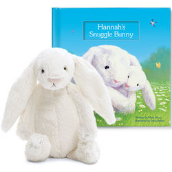 Personalized My Snuggle Bunny Book and Plush Gift Set