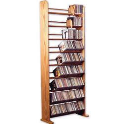 Oak CD Storage Shelves