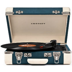 Executive Portable USB Turntable in Teal