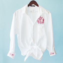 Bride's Personalized Bridal Button-Up Shirt