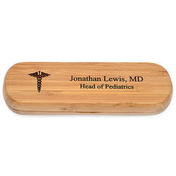 Personalized Medical Bamboo Pen and Box