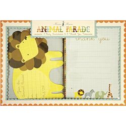 Animal Parade Party Invitations and Thank You Notes