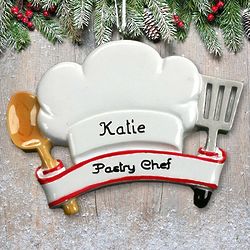 Personalized Chef Hat Ornament