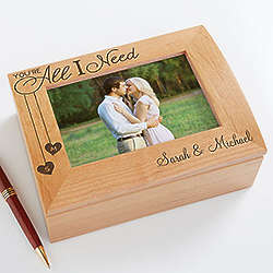 You're All I Need Personalized Photo Box