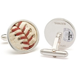 New York Yankees MLB Authenticated Baseball Stitches Cuff Links
