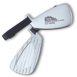 Silver Golf Club Luggage Tag