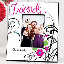 Personalized Friendship Cheerful Onyx Picture Frame