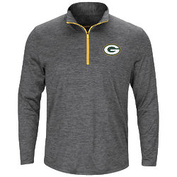 Men's Green Bay Packers Half-Zip Long Sleeve Shirt