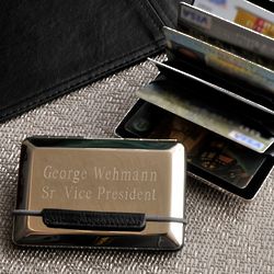 Personalized Expandable Executive Card Case