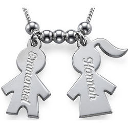 Personalized Necklace with Kid Charms