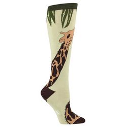 Giraffe Wildlife Knee-High Socks
