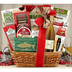 Kiarna Vineyards Chardonnay Season's Greetings Gift Basket