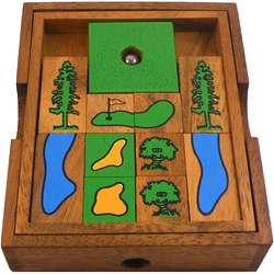 Golf Course Wooden Brain Teaser Puzzle