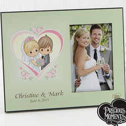 Precious Moments Personalized Heart Wedding Picture Frame