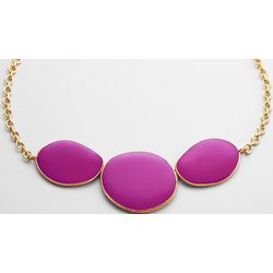 Enamel Berry Colored Large Scale Necklace