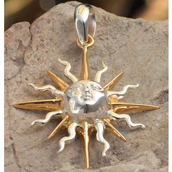 Brilliant Sunbeams Gold Plated Pendant