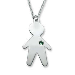 Personalized XXL Single Child Charm Necklace