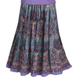 Pretty Paisley Broom Skirt