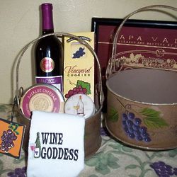 Wine Goddess Gift Basket