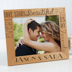 Love Quotes Personalized Romantic Wood Picture Frame