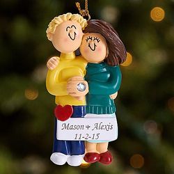 Personalized Engagement Ornament