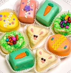 12 Colorful Happy Easter Petits Fours Gift Box
