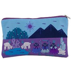 Andean Daybreak Cotton Blend Cosmetic Bag