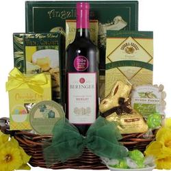Beringer Merlot Gourmet Easter Wine Gift Basket
