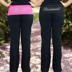 Embroidered Bridal Party Yoga Pant