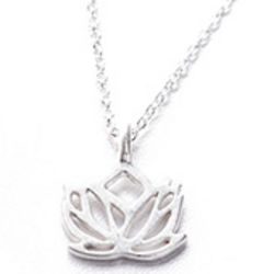 New Beginnings Lotus Sterling Silver Necklace