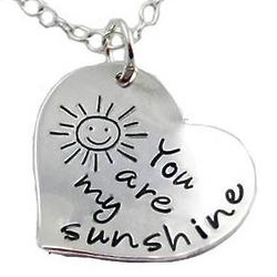 You Are My Sunshine Sterling Silver Necklace