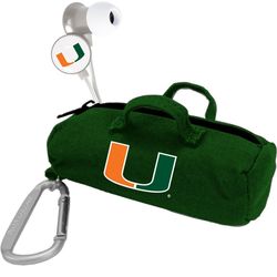 Miami Hurricanes Scorch Earbuds with BudBag