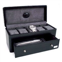 Croc Leather Jewelry and Watch Box