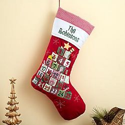 Personalized Family Advent Calendar Stocking