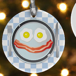 Personalized Bacon Lover Christmas Ornament