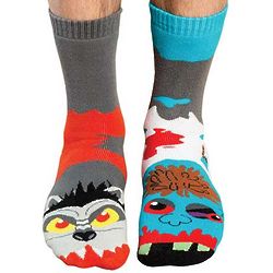 Zombie Vs. Werewolf Men's Crew Socks