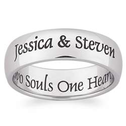 Stainless Steel Two Souls Band