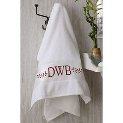 Personalized Meadow Monogram Bath Towel