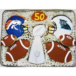 Super Bowl Cookie Gift Tin