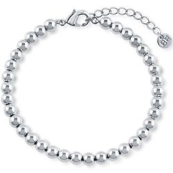 Silver-Tone Fashion Bead Bracelet