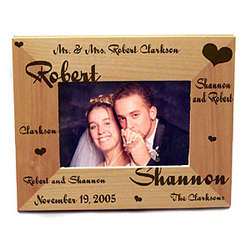 Personalized Mr. & Mrs. Wedding Picture Frame