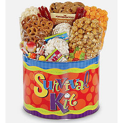 Popcorn and Sweets Survival Snack Tin