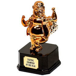 Farting Champion of the World Trophy