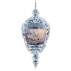 2016 Thomas Kinkade Winter Wonderland Annual Crystal Ornament