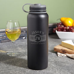 Personalized Marquee Compact Insulated Growler in Black