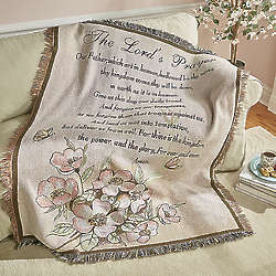 Lord's Prayer Tapestry Throw Blanket