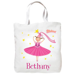 Personalized Pinkalicious Princess Ballet Tote Bag