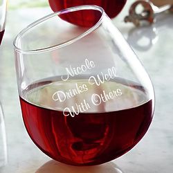 Personalized Get Tipsy! Aerating Wine Glass