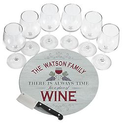 Personalized Wine Time 8 Piece Wine Service Set