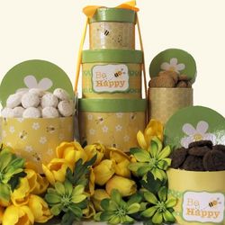 Be Happy: Gourmet Easter Cookie Gift Tower